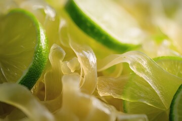 Light salad with kombu, pickled ginger, and lime.