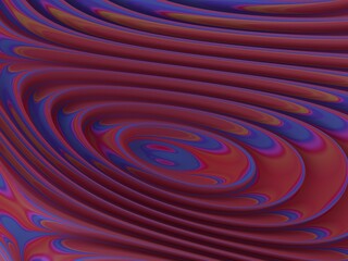 Abstract Swirling Concentric Circles with Gradient Color
