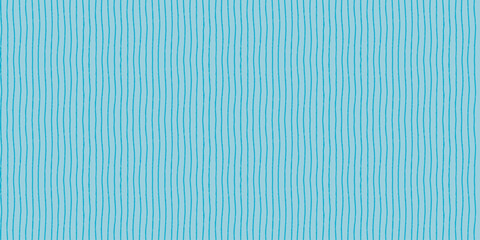 Soft blue striped seamless pattern with hand drawn thin pencil textured blue lines. Horizontal background with sketchy scribble stripes in light blue colors. © ✦ Bizarre Factory ✦