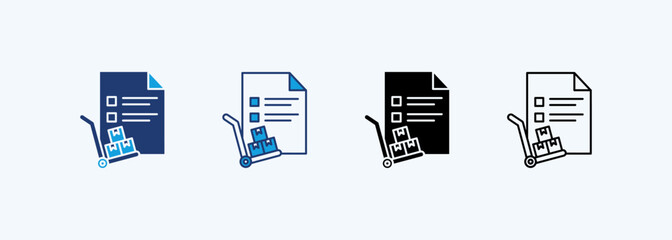 Order Fulfillment Icon Set Multiple Style Collection