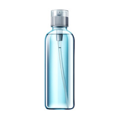 Clear Spray Bottle Liquid Container Cosmetic Dispenser Product Packaging on transparent background