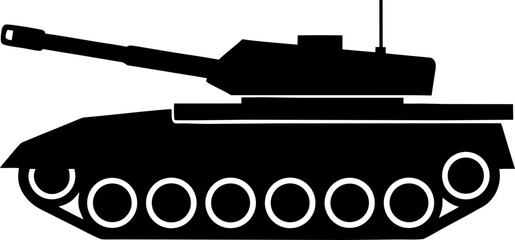 Obraz premium tank vector illustration on white background