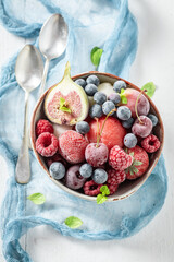 Yummy ice cream sorbet as concept of sorbet.