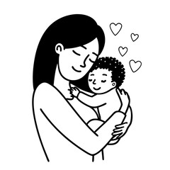 Happy young mom hold in hands hug cute little ethnic baby toddler show love care. Smiling biracial mother embrace cuddle small newborn infant child. Motherhood, childcare concept
