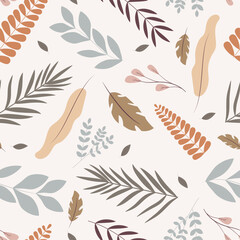 Hand-drawn flowers seamless pattern print design. Vector illustration design for fashion fabrics, textile graphics, and prints.	
