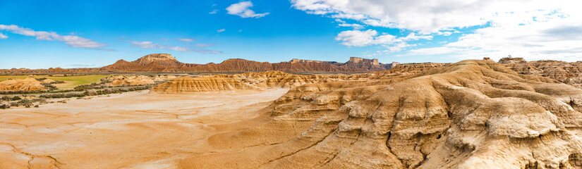 Spanish desert panorama cloudy with blue sky © Markus Rieder