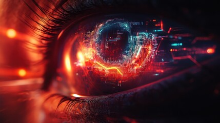 Digital Eye: A Cyberpunk Vision of the Future