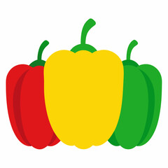 red and yellow peppers