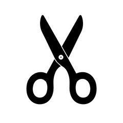 Scissors icon representing cutting and crafting – filled