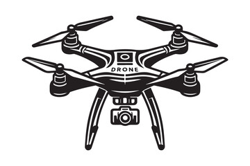 Vector drone icon black design