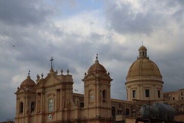 Obraz premium Noto Cathedral (Cattedrale di San Nicolò) in Noto, Sicily, Italy