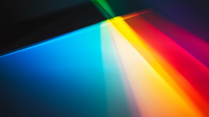 Abstract rainbow light refraction background