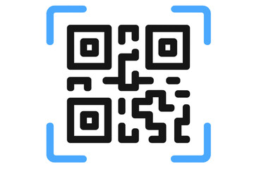 Vector Illustration of QR Code Scan Icon