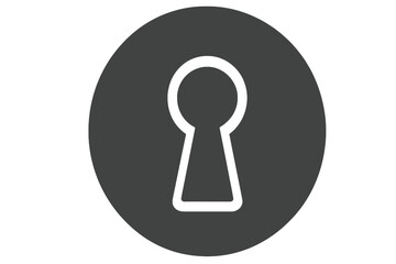 Vector Illustration of Keyhole Access Icon