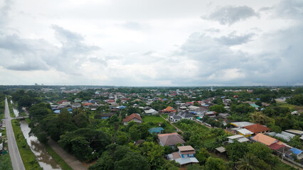 aerial view of the city