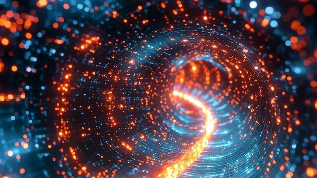 Pulsating quantum fractals emerging from a supercomputer surrounded by dark energy fields