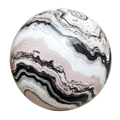 Set of colorful marble planets on transparent background. Artistic cosmic spheres with vibrant textures and surreal designs, perfect for digital art, futuristic projects, and abstract themes.
