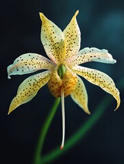macro illustration of Brassia orchid spider orchid