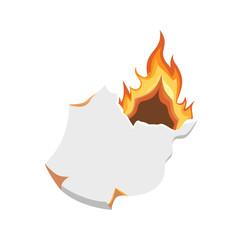 vector illustration of a fire