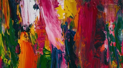 Fototapeta premium Abstract painting with vibrant colors