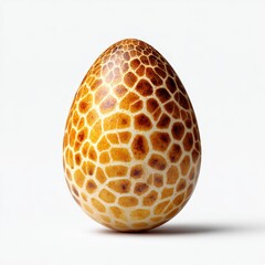 Dinosaur egg discovery isolated white background nature photography unique texture
