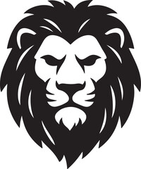 lion head silhouette design 2025. new silhouette. black and white silhouette