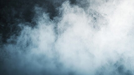Obraz premium Ethereal Smoke Cloud with Dark Background.