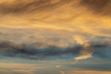 Summer sky sunset