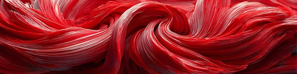 Bold crimson abstract with fiery curves and deep passionate energy flow