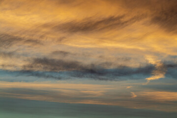Summer sky sunset