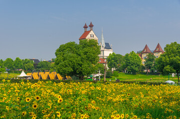 Wuhan Hua Bo Hui Scenic Spot Spring Scenery