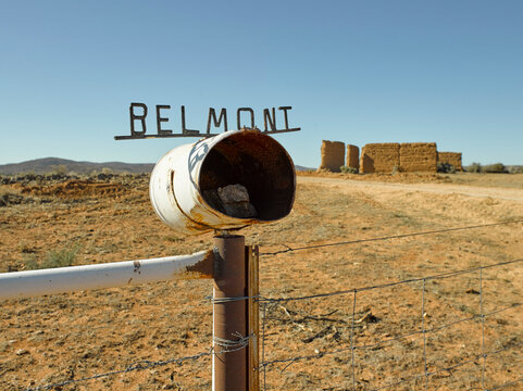 Letterbox at outback station