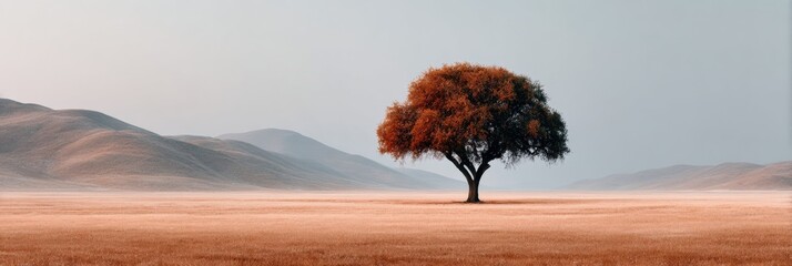 Orthodox Pentecost Monday Tree in Golden Hour Light Premium Spiritual Renewal Summer Landscape for Mindfulness Wellness Marketing and Holistic Campaigns
