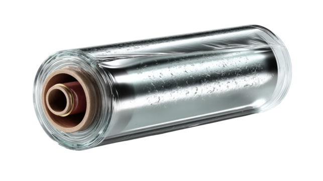 Metallic Cylinder: A sleek and modern metallic cylinder, boasting a polished silver finish with a transparent overlay that showcases intricate inner workings and textures.