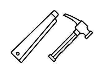 Minimalist Clean Line Art of Classic Car