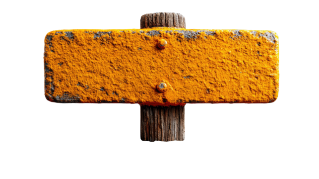 Rusty Yellow Signpost: The weathered signpost stands as a testament to time and the elements, offering a sense of direction and evoking a feeling of history. 
