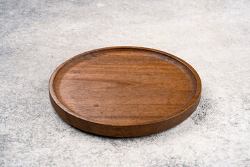 Empty Pizza Plate On Vintage Background