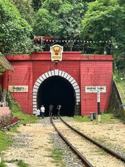 Obraz premium Khun Tan railway station in Ban Khun Tan, Tha Pla Duk Subdistrict, Mae Tha District, Lamphun Province, Thailand.