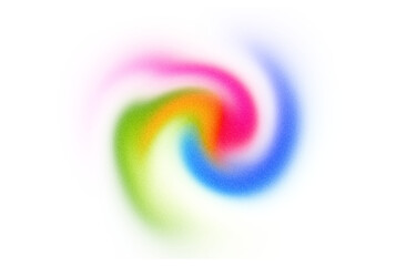 Overlay  red blue yellow grainy gradient on transparent background. Elegance wavy gradient, film burn effect, light leaks effect