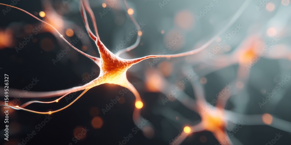 Poster Modern Medical Chatbot Neural Network Visualization Premium AI Architecture for Healthcare Marketing and Professional Tech Innovation Campaigns