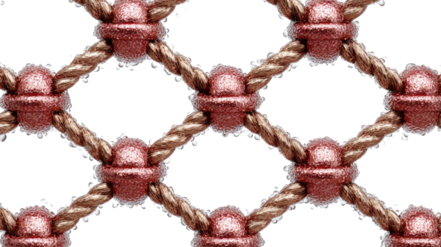 Interlaced Structure and Artistry: A close-up perspective unveils an intricate, decorative pattern of intersecting elements and aesthetic appeal.