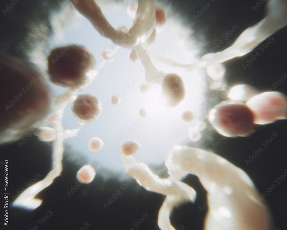 Poster Premium High-Quality Genomics Cellular Division and Biotechnology Innovation in Advanced Lab Environment for Modern Healthcare and Scientific Marketing