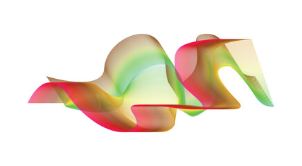 Blend Wavy Curved Abstract Design Brown Colorful Gradient Background Vector Illustration