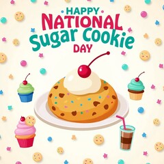 Happy National Sugar Cookies Day Celebration