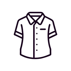 Short-sleeve shirt design in minimal style with clean lines  