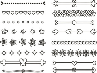Elegant Ornamental Design Elements Dividers Borders  Decorative Lines