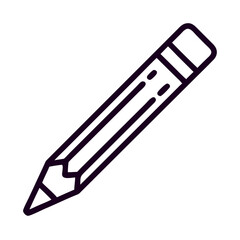 Pencil illustration in minimalist style for concept of Back to school  