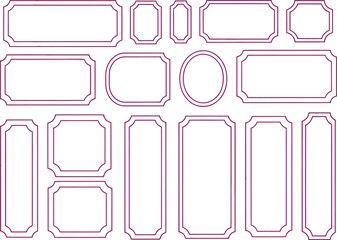Collection of Elegant Decorative Frames for Design Projects