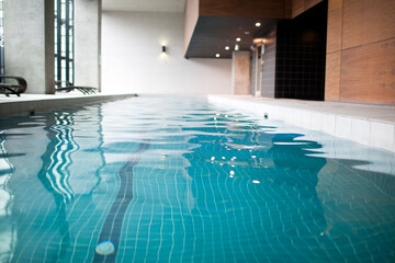 Contemporary indoor lap pool