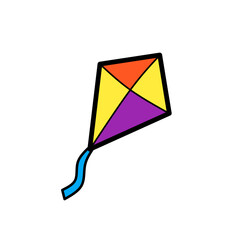 Simple illustration of a kite 